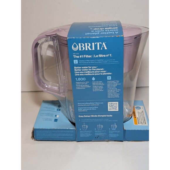 Brita Small 6 Cup Space Saver Water Filter Pitcher with 1 Standard Filter, Space - Picture 5 of 6